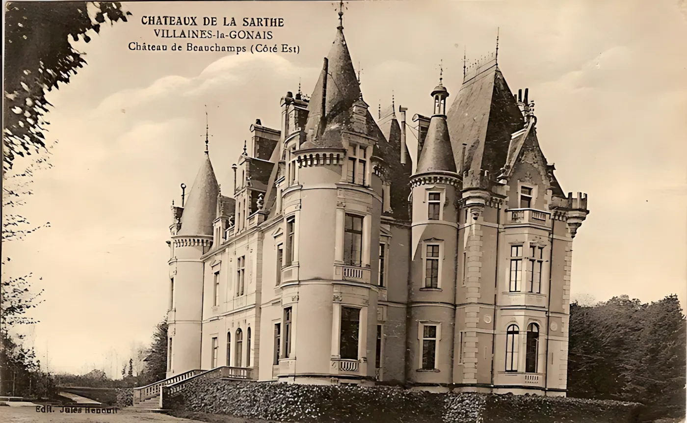 Château de Beauchamp — carte postale cote est