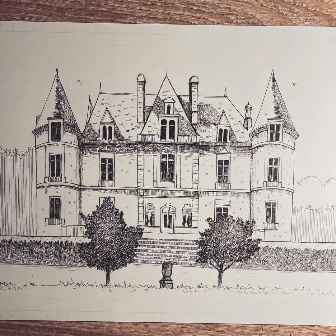 Château de Beauchamp — illustration dessin